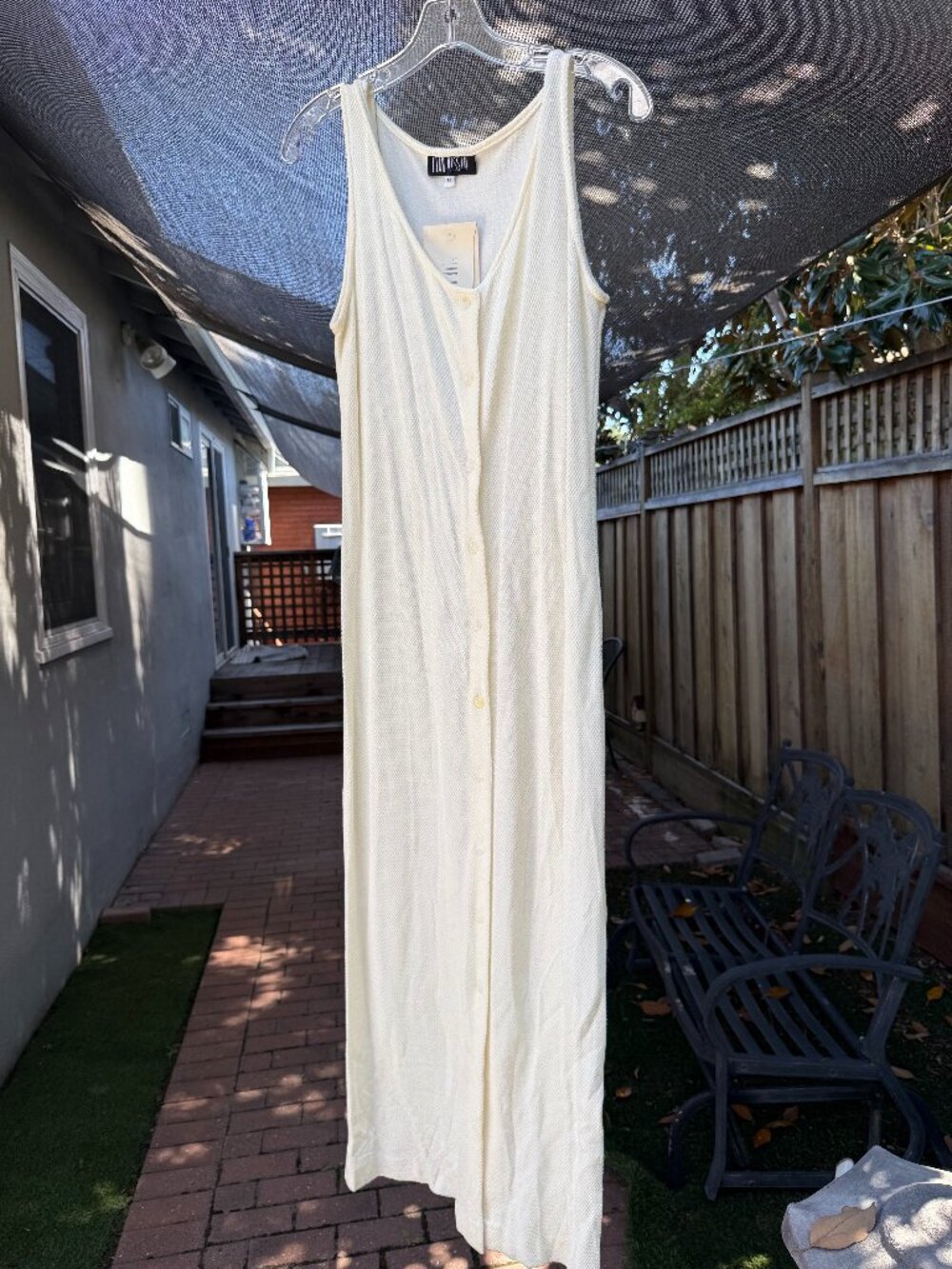 Off white tank dress